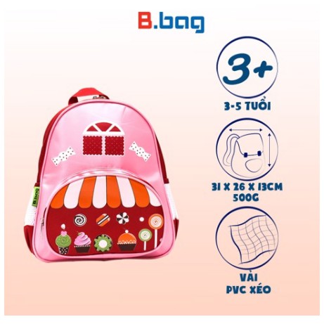Ba lô Tiệm bánh B-12-027 màu hồng