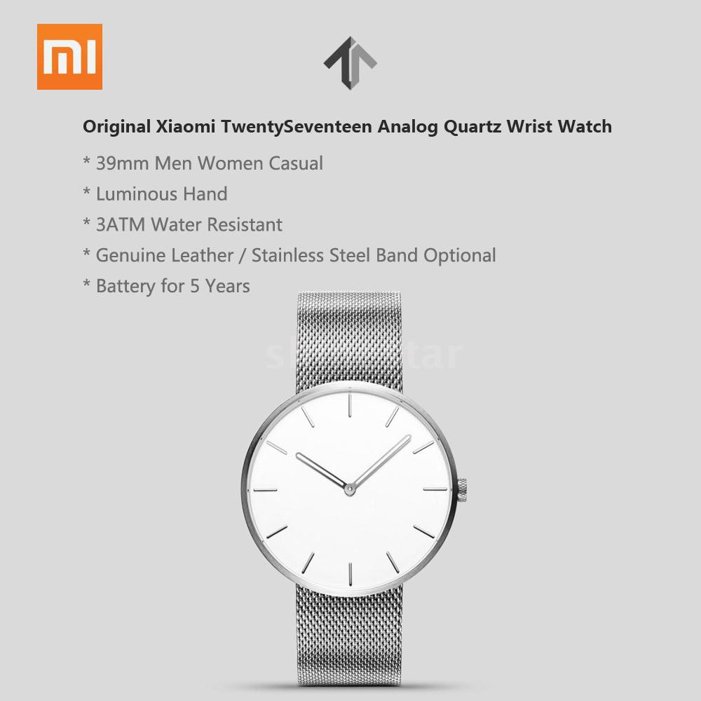 Original Xiaomi TwentySeventeen Analog Quartz Wrist Watch 39mm Luminous 3ATM Water Resistant Fashion Elegant Men