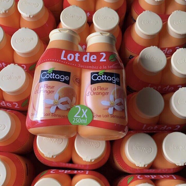 💦 💦 Combo 2 Chai Sữa Tắm Cottage Pháp 250ml💦 💦