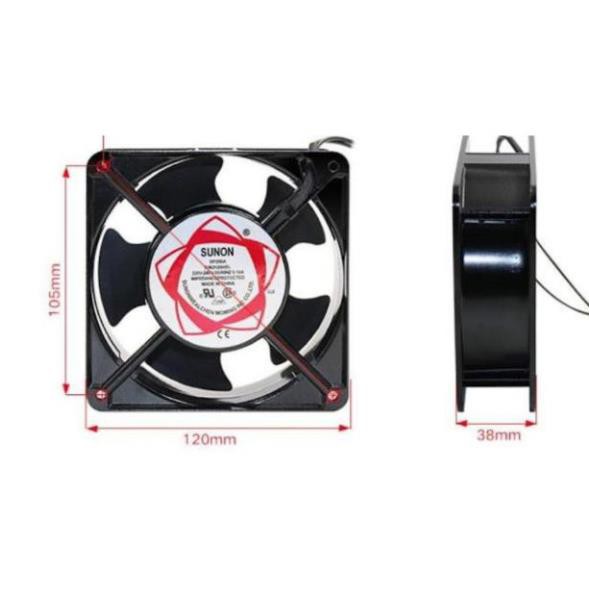 Quạt Tản Nhiệt 220V Sunon DP200A 12x12x3.8CM Quạt Hút Mùi, Quạt Tản Nhiệt