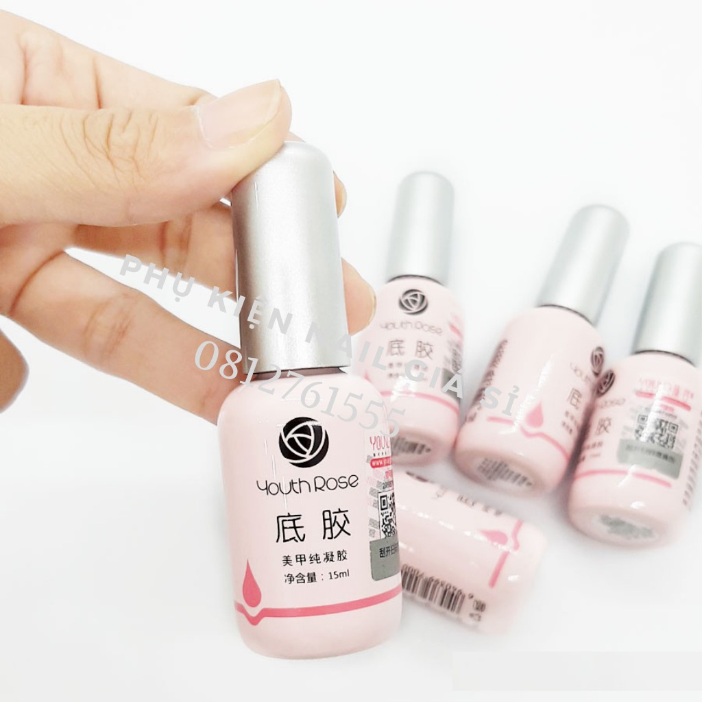 Base hoa hồng ,liên kết móng 15ml ( hàng loại 1 )