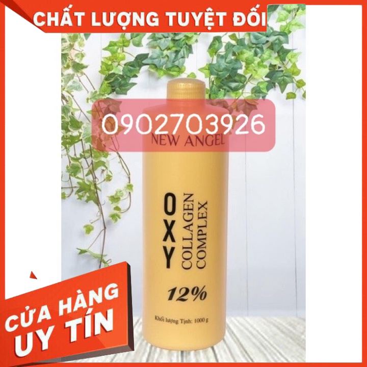 oxy nhuom tóc-Oxy trợ nhuộm 3%-6%-9%-12%  NEW ANGEL Collagen không kích ứng da đầu-có mùi thơm