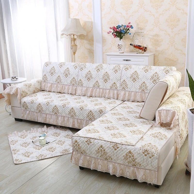 Đệm sofa bốn mùa đa năng chống trượt bộ bọc nỉ ghế trọn gói 123 tổ hợp