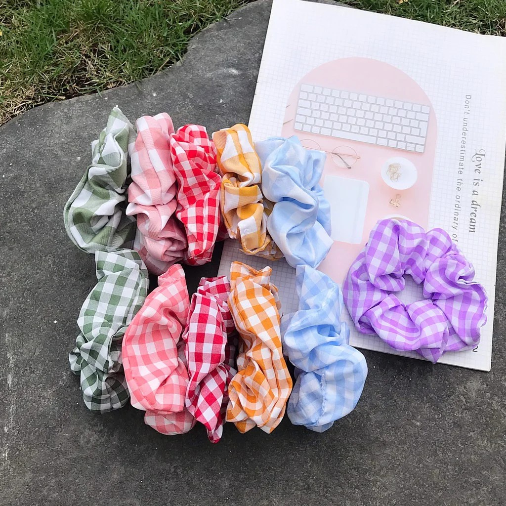 SCRUNCHIES CARO  SIÊU CUTE CỘT TÓC VẢI THỜI TRANG GIÁ RẺ