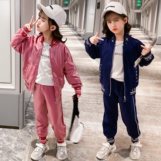 [SẴN, SHIP 24H]  Thời trang bé gái 10 tuổi (3 - 12 tuổi)☑️ Set Quần Áo khoác thể thao☑️ bộ đồ  size đại 40kg, 30kg, 35kg