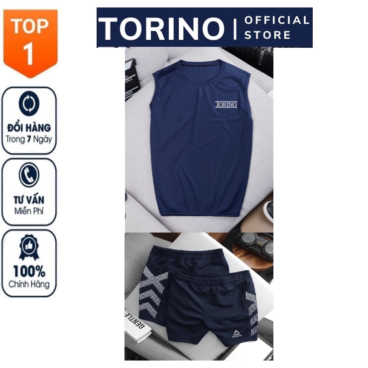 [𝐂𝐎𝐌𝐁𝐎 𝐓𝐎𝐑𝐈𝐍𝐎] Bộ Quần Áo thể thao nam, tập gym, chơi thể thao, logo nổi cao cấp chất vải Thun Thái co giãn