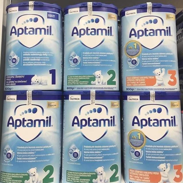Sữa Aptamil nhập khẩu Đức số 1,2,3 - 800g