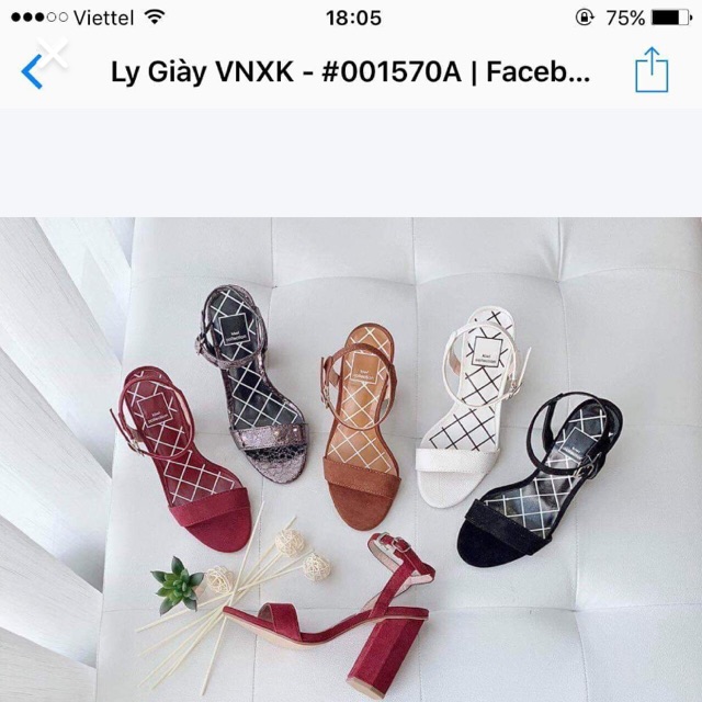 Pass giày Ly giày VNXK size 37