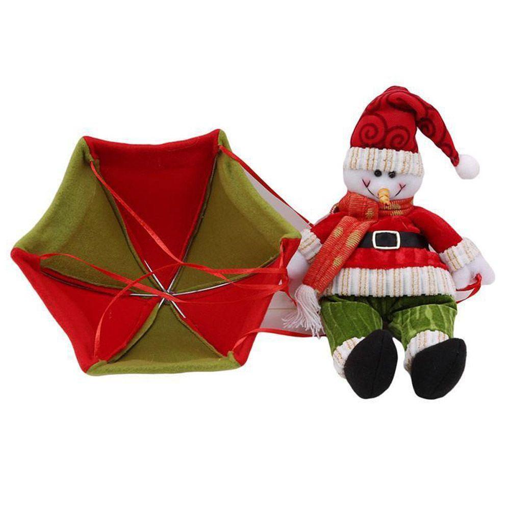 LET Phụ Kiện Trang Trí Giáng Sinh Hình Ông Già Noel Nhảy Dù