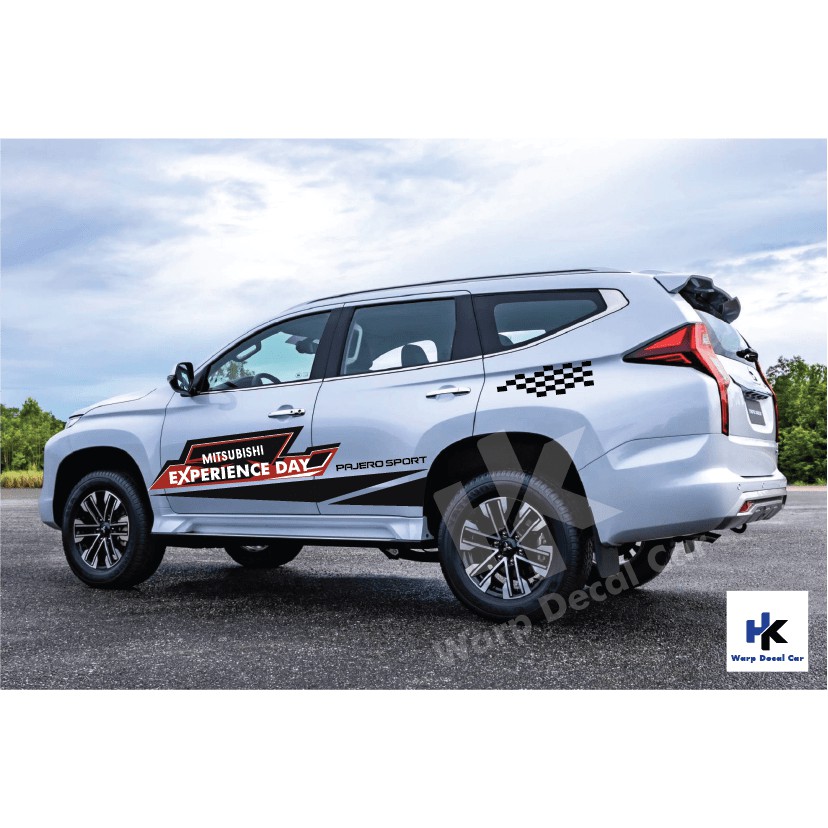 Tem xe Pajero Sport - decal Pajero Sport phong cách thể thao