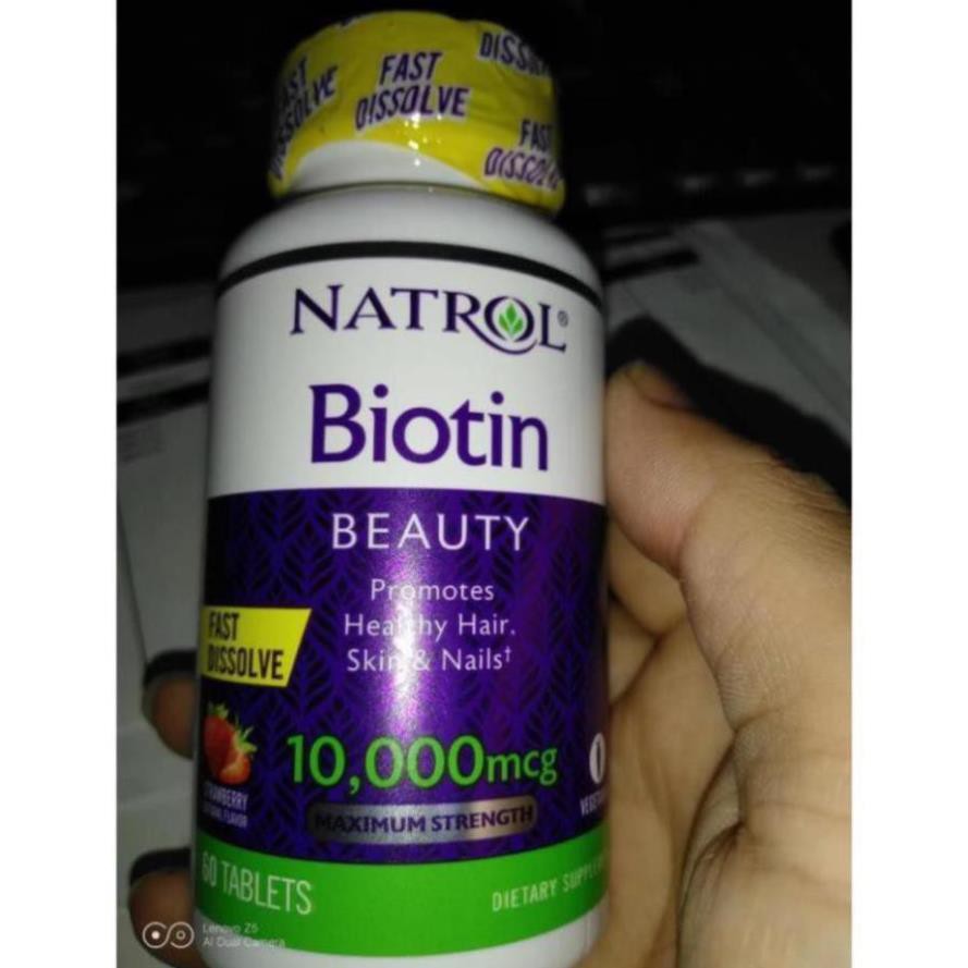 Viên Uống Biotin Beauty  10000mcg mẫu  mới HÀNG MỸ Date 2022