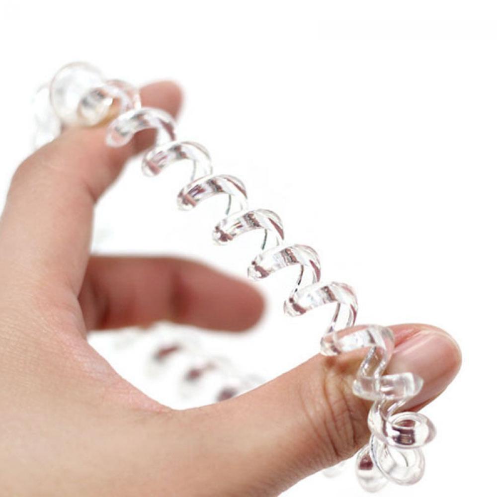 Set 3 Dây Cột Tóc Co Giãn Trong Suốt Thời Trang Giá Đỡ