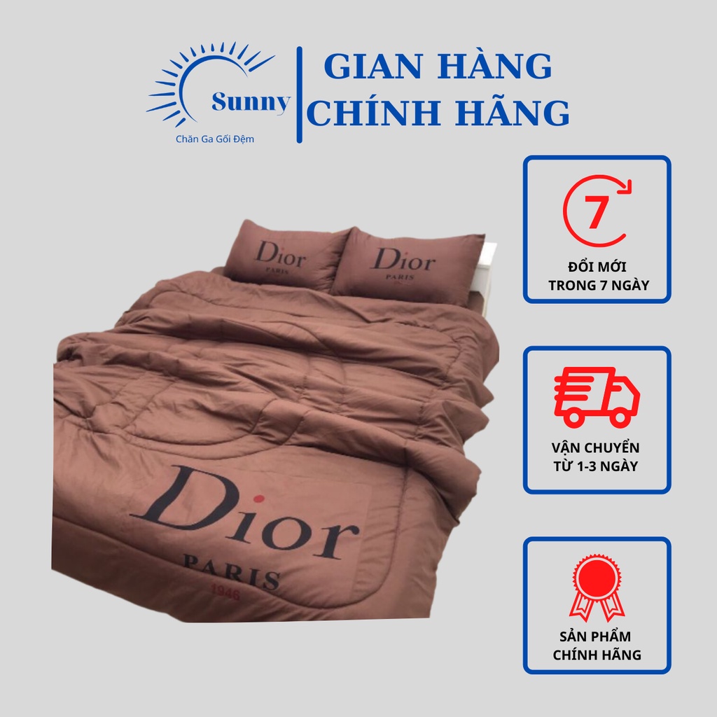 Chăn ga gối đũi bộ 5 món thương hiệu một màu đơn sắc sang trọng