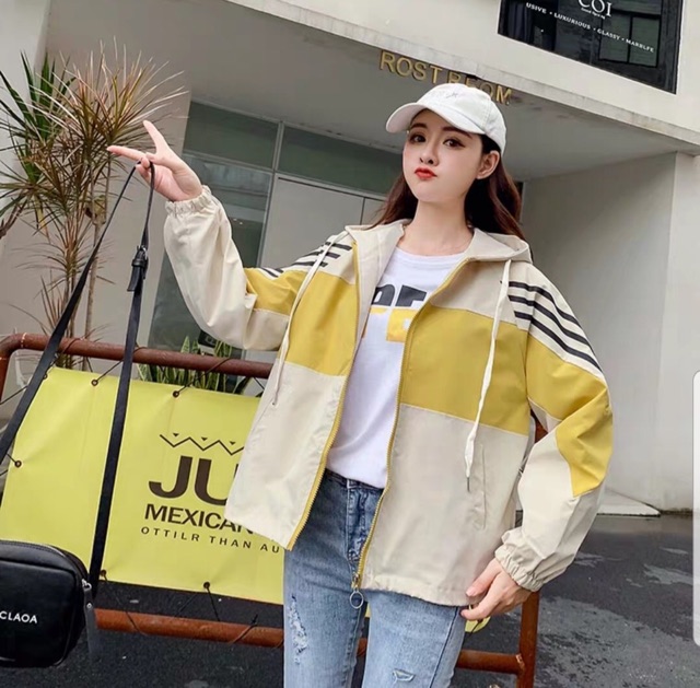 ÁO KHOÁC GIÓ PHỐI KẺ ĐEN 3 MÀU SIÊU ĐẸP | BigBuy360 - bigbuy360.vn