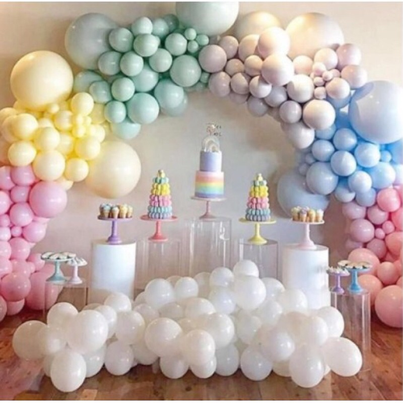 ( Size to 45cm) Bóng pastel trang trí sinh nhật, trang trí phòng cưới, tiệc, party, decor