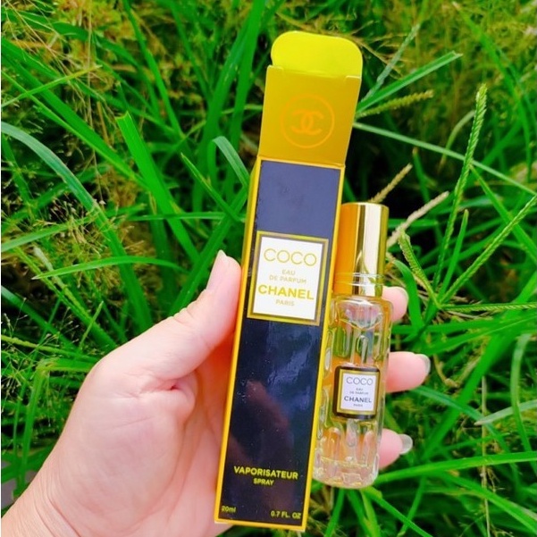 Nước hoa mini coco nữ chai 20ml dạng xịt- mẫu 4d- Mùi coco vàng