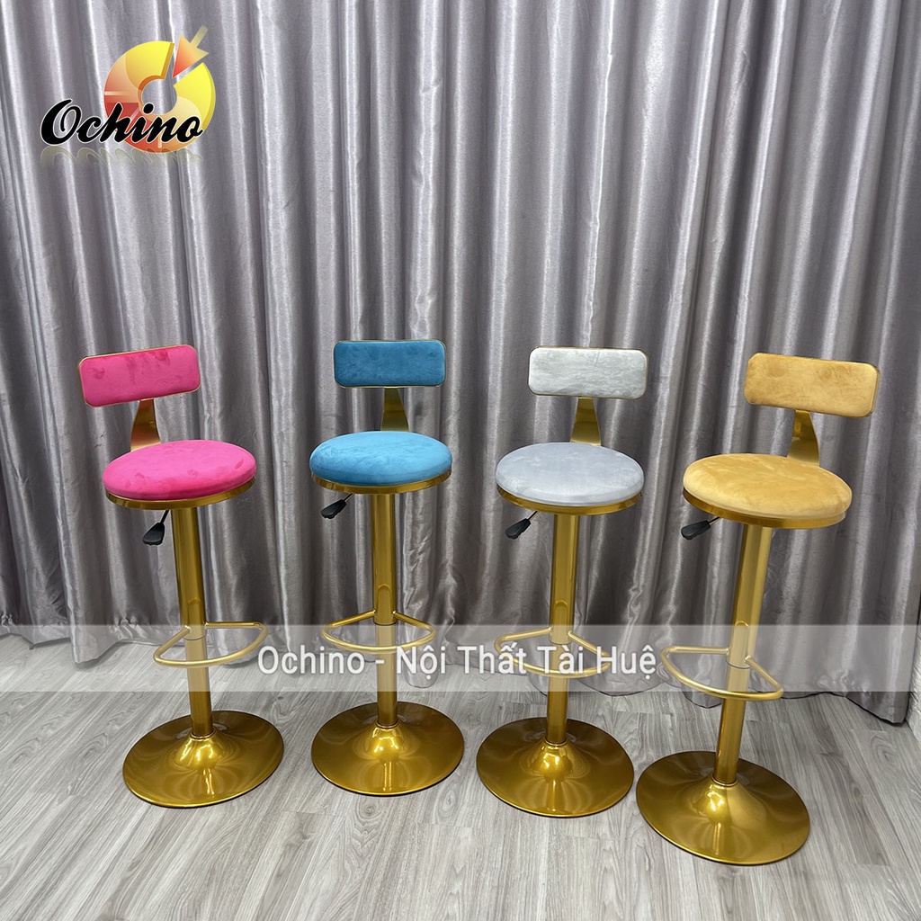 Ghế Trang Điểm, Ghế Makeup Chân Vàng K1 Sang Trọng ( Hàng Có Sẵn)