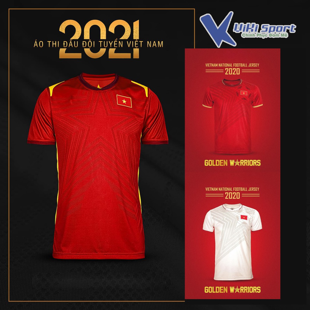 Đồ Đá Banh Đội Tuyển Việt Nam 2020-2021- In Tên Số Theo Yêu Cầu - ViKi Sport