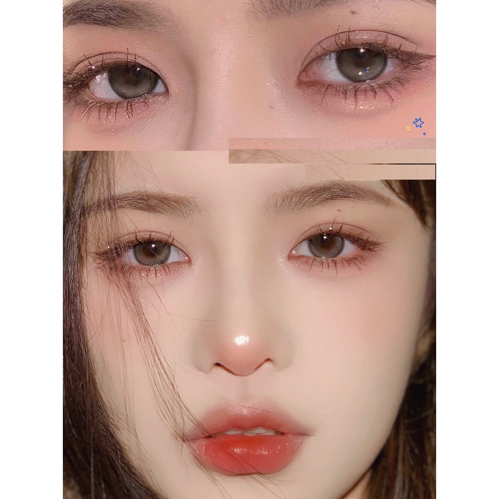 Kính áp tròng 14.20mm màu đen tự nhiên xinh xắn