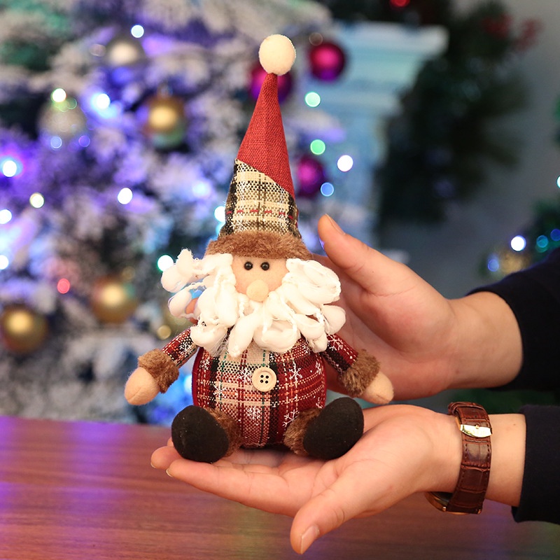 Búp bê nhồi bông trang trí giáng sinh dễ thương