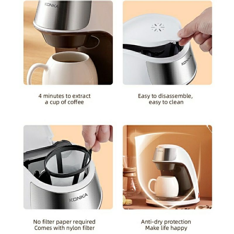 (sẵn)Máy pha cà phê Espresso hãng KONKA KCF-CS2