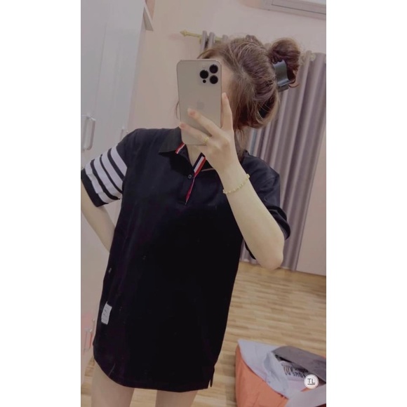 Áo polo nam nữ ép vạch tay phản quang thom áo thun có cổ hot trend 2022 chất vải gai sần cá sấu thoáng mát - AT SPORTIF