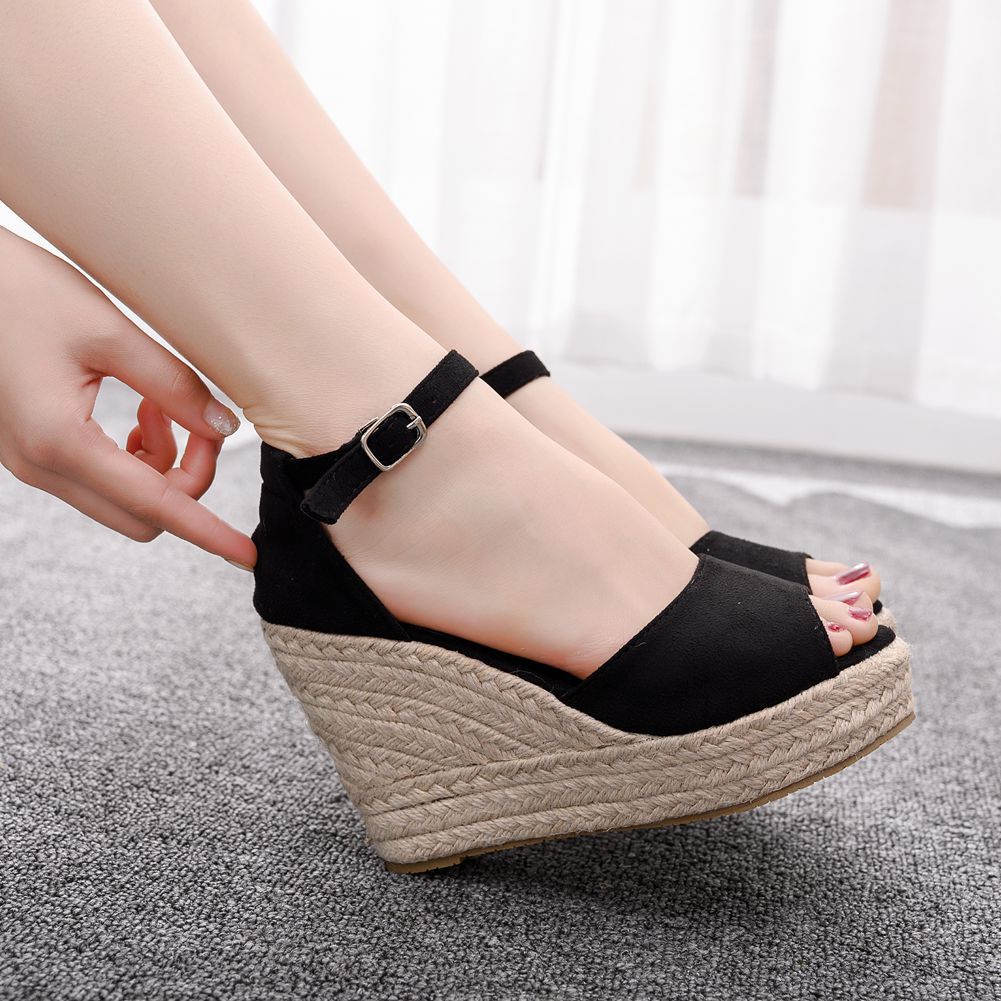 Xxshxy · Sandal Dây Gai Cá Size Lớn Phong Cách Bohemian Mùa Hè