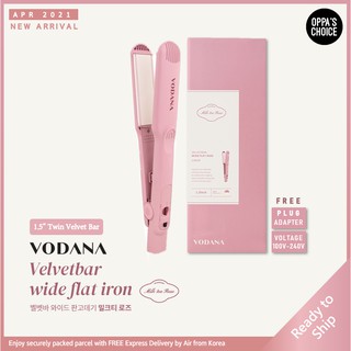 🇰🇷 vodana velvet bar wide flat iron máy duỗi tóc