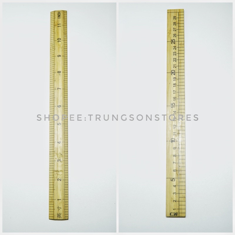 thước gỗ 30cm