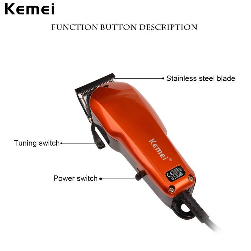 Tông Đơ Kemei KM-9012 Cao Cấp Mạnh Mẽ Có Thể Điều Chỉnh Đầu Lưỡi Dao Chuyên Dụng