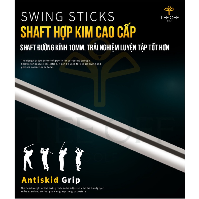 GẬY TẬP KỸ THUẬT SWING GOLF - SWING BAR RUBBER HEAD - HGB002
