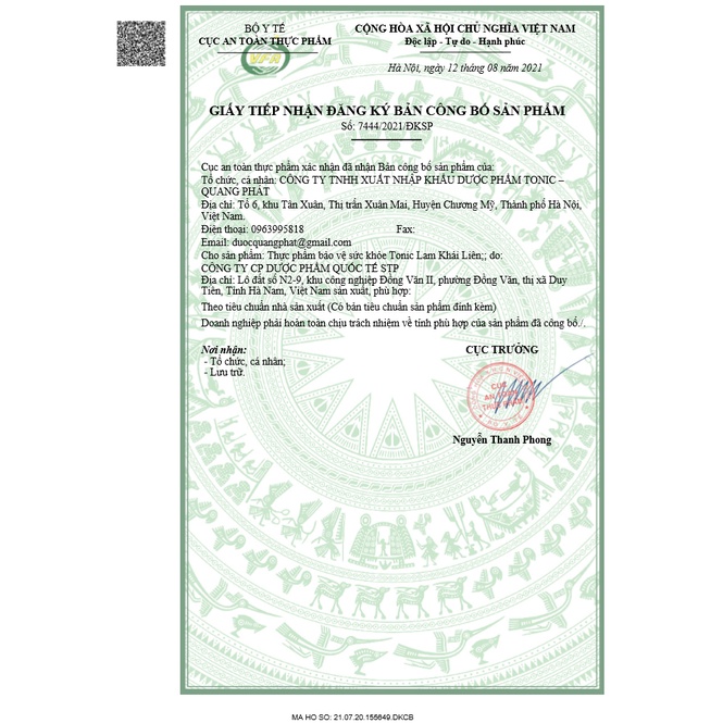 TPBVSK Viên Uống  LAM KHÁI LIÊN -  Tonic Pharma  - Bổ Phổi - Hạn Chế Ho, Đau Rạt Họng,Cảm Lạnh, Viêm Họng - Hộp 30 viê
