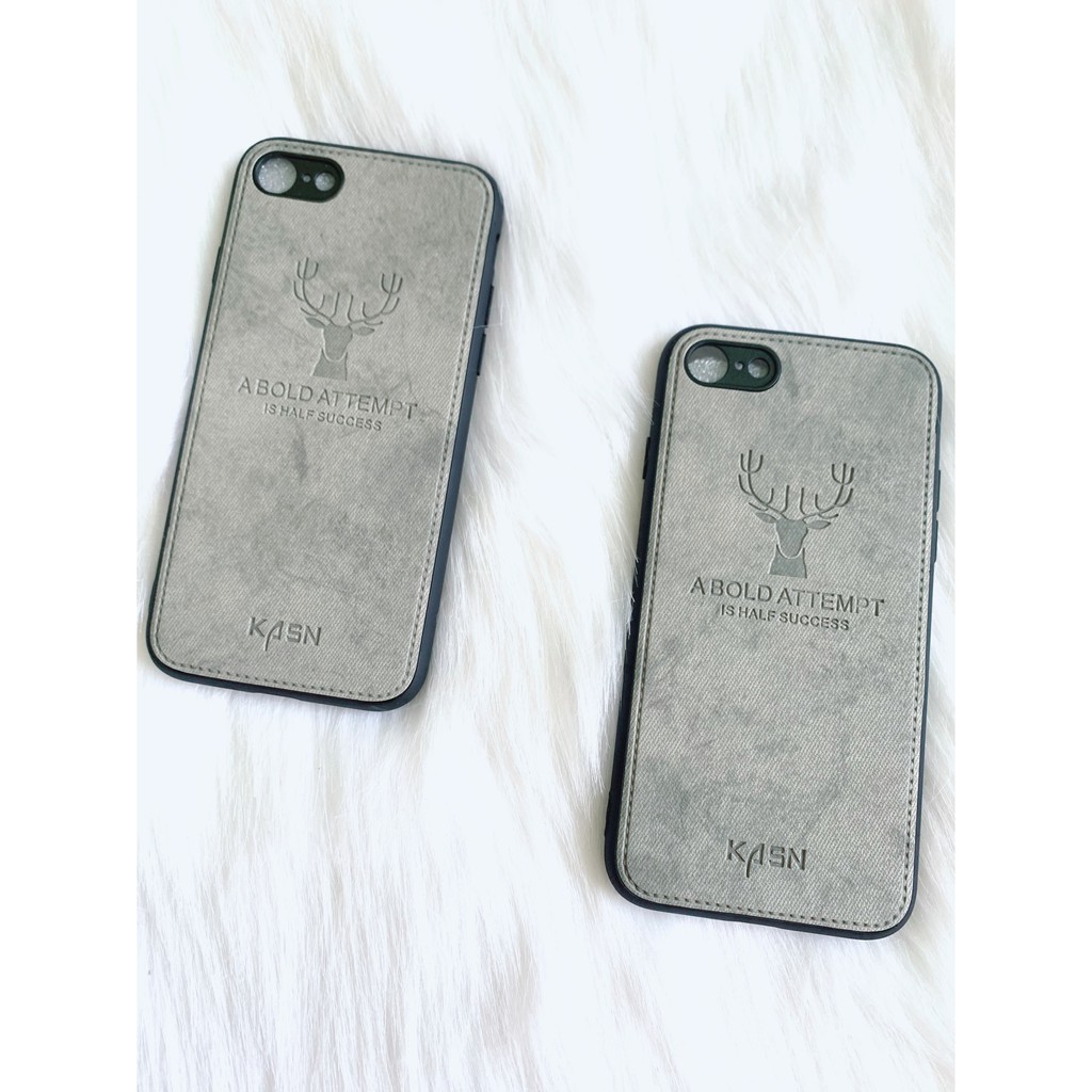 Ốp lưng Iphone 7/Iphone 8 vải in hình hưu cao cấp