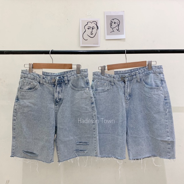 Quần ngố jeans 2 mã - ảnh tự chụp