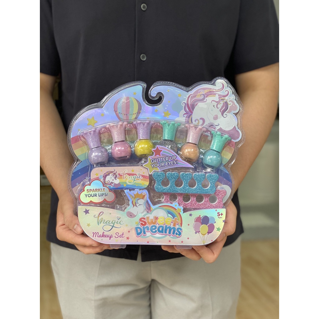 Set làm nail 3 lọ kèm gương hoặc 6 lọ kèm phụ kiện