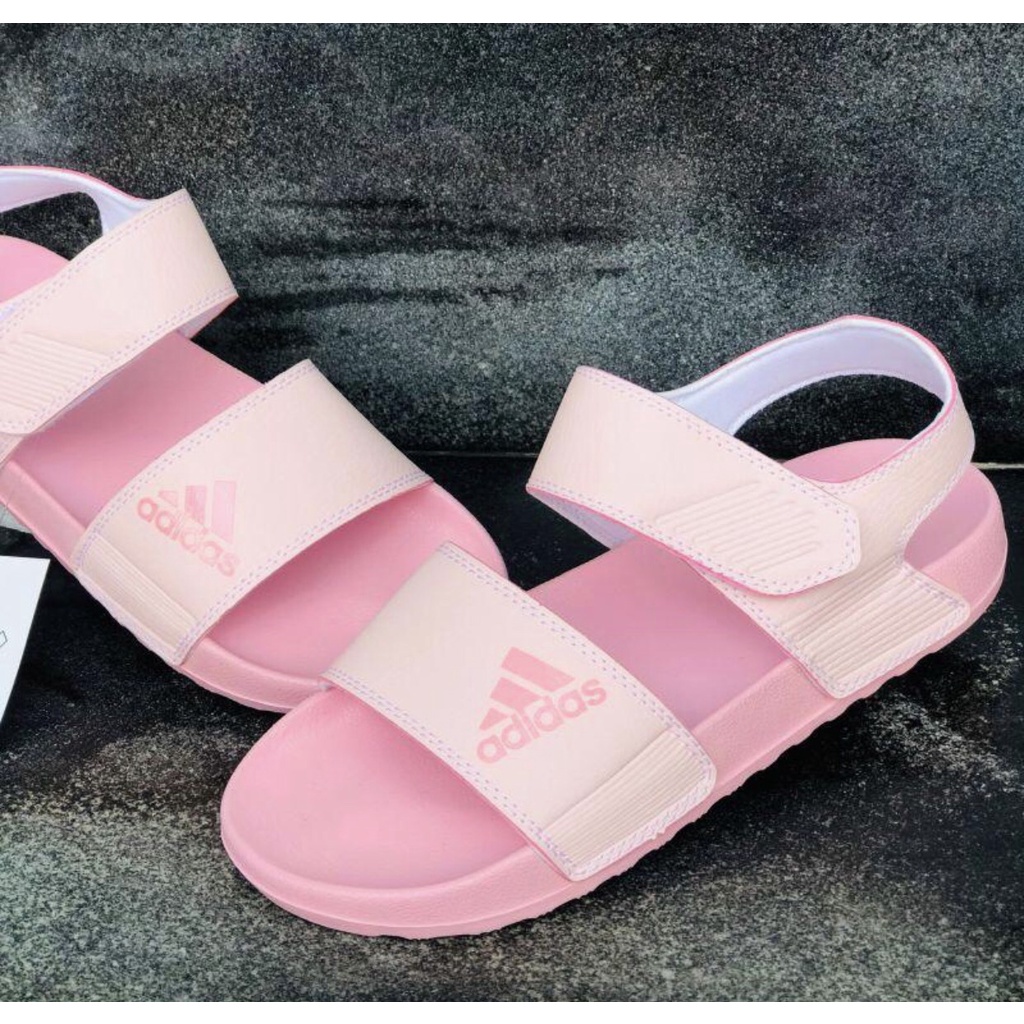 Giày Sandal -FREESHIP- Dép Sandal nam nữ , Quai hậu bền đẹp đế bằng siêu nhẹ, DAS hồng