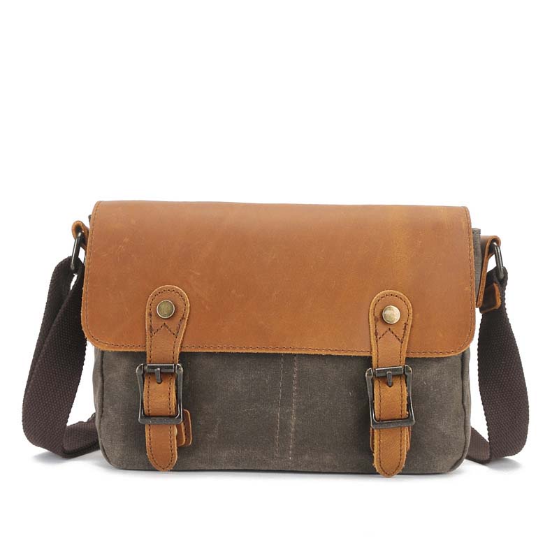 Túi chéo da bò vải bố chống thấm nước Dragonus Tc4 phong cách mới cho phái mạnh