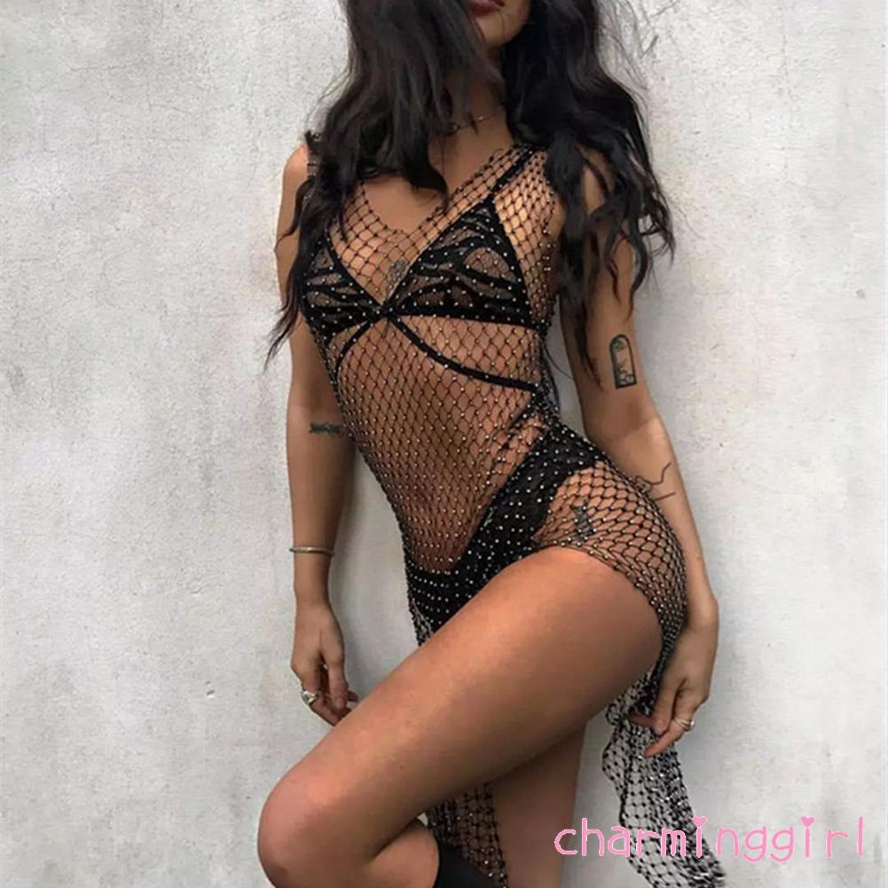 Đầm lưới đi biển xuyên thấu quyến rũ dành cho nữ | BigBuy360 - bigbuy360.vn