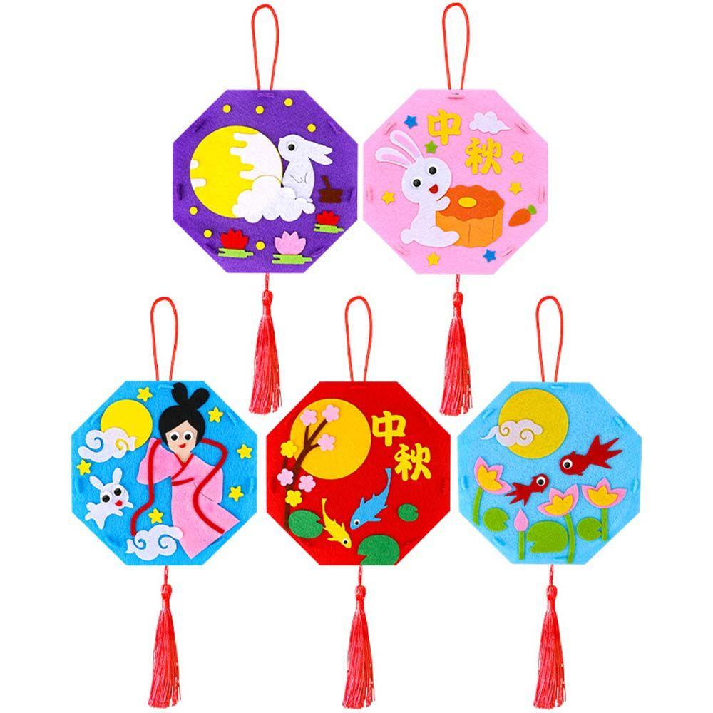 YIYU Lồng Đèn Giấy Hình Thỏ Dễ Thương Phong Cách Trung Hoa