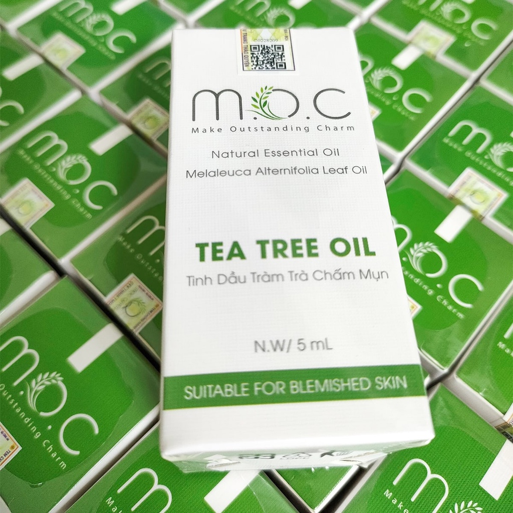 Tinh Dầu Tràm Trà Chấm Mụn Viêm M.O.C hiệu quả sau 48h