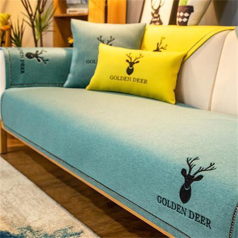 Đệm sofa bốn mùa bọc đa năng 123 kết hợp khăn tựa lưng chống trượt