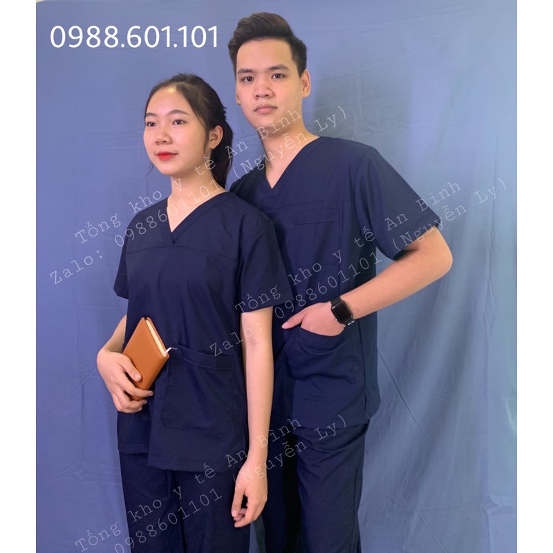 Bộ Scrubs cổ tim phòng mổ,  đồng phục Spa, phòng khám, Bác Sĩ, quần áo phòng mổ, đồng phục phẫu thuật VẢI CAO CẤP