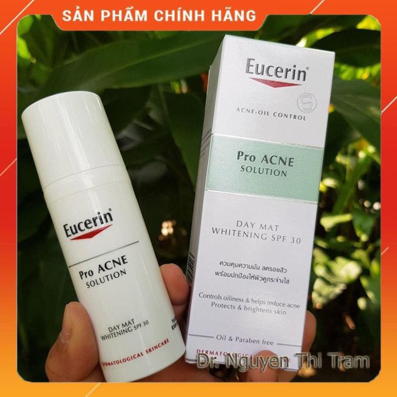 Kem dưỡng Eucerin ProAcne - DAY MAT - Kem dưỡng trắng ban ngày