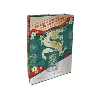 (TẾT) Bia Sài Gòn Lager thùng 24 lon x 330ml