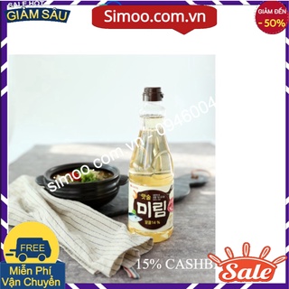 💥 ⚡ SẢN PHẨM CHÍNH HÃNG 💥 ⚡  [LOTTE] RƯỢU NẤU ĂN MIRIM 500ML - [롯데] 미림 500