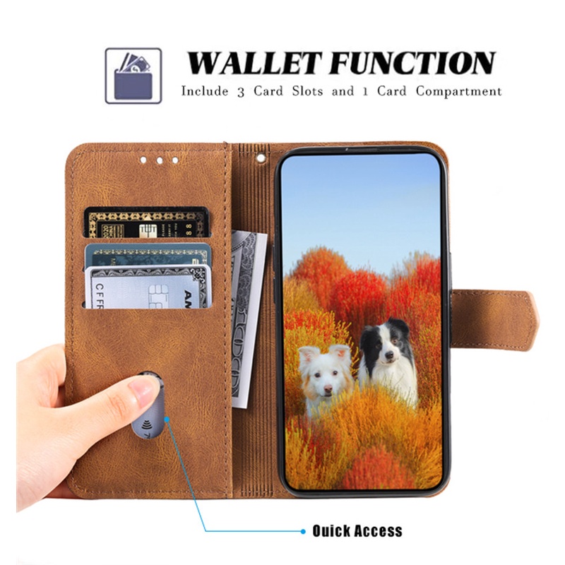 Ốp Lưng Kiểu Ví Tiền Cho Redmi Note 12 11 10 9 Pro 11s 10s 9s 9T Xiaomi Poco M3