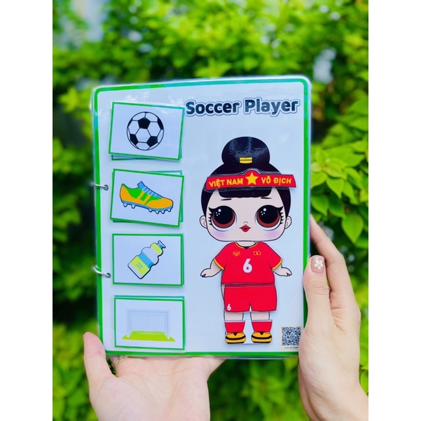 Học liệu bóc dán thay đồ búp bê LOL nghề nghiệp