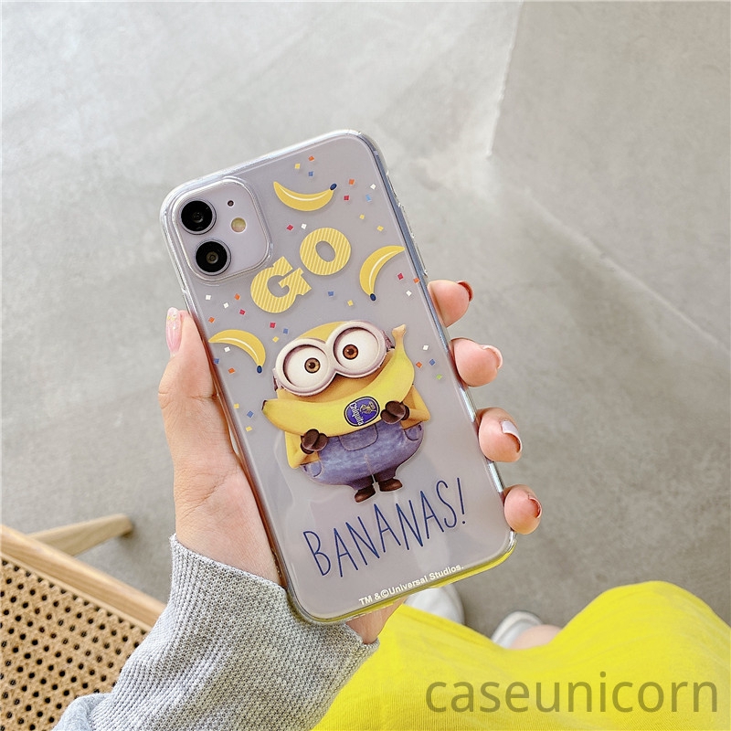 Ốp điện thoại mềm trong suốt hình Minions cho Xiaomi Redmi 9 4X 4A 5A 6A Redmi Note 9 9s 9pro 5A 8pro 8 7 4 4X 5 5pro