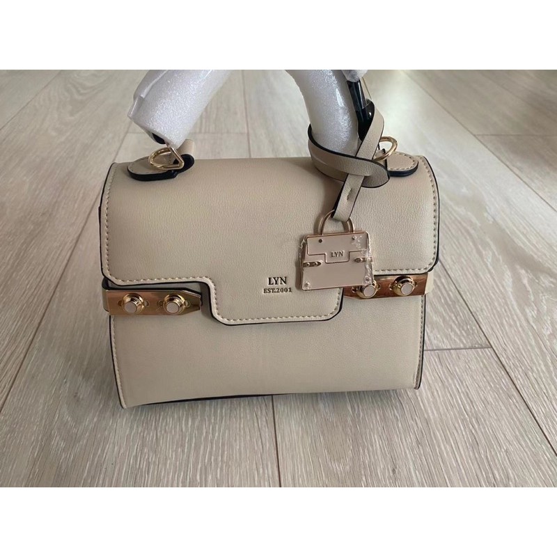 Túi L.Y.N quai cầm kèm dây đeo chéo sz 21cm