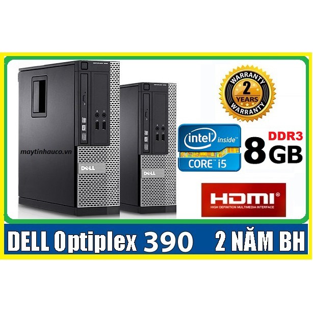 Máy tính để bàn đồng bộ Dell optiplex 390 ( Core i5 / 8G / 120G ), Có HDMI , Bảo hành 24 tháng